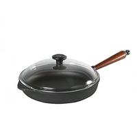 Skeppshult 0130T - Sartén alta con mango de madera, 28 cm, apta para inducción