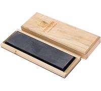 Skerper Hard Black Arkansas Piedra de Afilar Natural NABE20, para Afilar Cuchillos de Cocina, Cuchillos de Exterior, Cuchillas y Herramientas para Trabajar la Madera