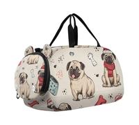 Sketch - Bolsa de lona ligera para niños, con compartimento para zapatos, para viajes, deportes, fin de semana