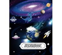 Sketch book: Charming Dinosaur in Space Sketchbook , 110 Pages Use it For Sketching, Drawing & Crayon Coloring | 8.5" x 11"
