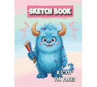 Sketch Book: Cute Sketchbook for Teens and Adults, Girls ages 4-12, Drawing Blank Paper Pad 8.5" x 11 / Cat cover.