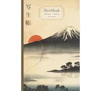 Sketch Book - Fuji Mountain Inspired Edition -: Vintage Japanese Sketch Art Journal - 5,5x8,5 in - creme paper - 100 pages