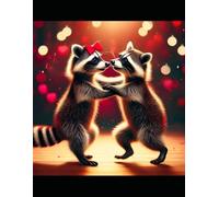 Sketch Book: Notebook for Drawing, Writing, Sketching, Painting, or Doodling, 100 Pages, 8.5x11, Dancing Raccoons Cover Design