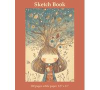 Sketch Book: Sketchbook for Girls, Drawing Supplies for Teens, Doodle Pad Paper, Fall Winter Aesthetic, 8.5 x 11 inches 100 Pages