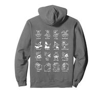 Sketch Bugs Lucas Marvin Taz Emociones Sudadera con Capucha, Unisex para Adultos, Asfalto, XL