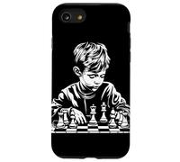 Sketch del niño ajedrecista Carcasa para iPhone SE (2020) / 7 / 8