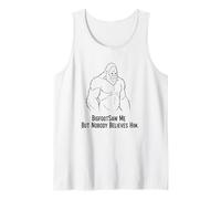 Sketch Divertido de Bigfoot Saw Me Camiseta sin Mangas