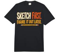 Sketch First Figure It out Later Creative Humor Comfort Colors Adult Heavyweight T-Shirt