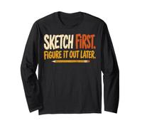 Sketch First Figure It out Later Creative Humor Manga Larga