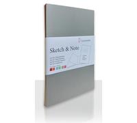 Sketch & Note - Cuaderno (125 g/m², tamaño A6), color gris y rosa