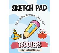 Sketch Pad for Toddlers: Extra Large Drawing Pages with Simple Corner Coloring Images | Early Learning Art Book for Kids | Ages 2-5
