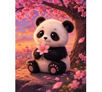 Sketchbook - Cherry Blossom Panda Sunset: A creative space for sketching, doodling, and imaginative ideas