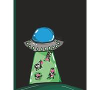 Sketchbook: Cows in Space Notebook | 100 blank pages, 7.5" x 9.25", use for drawing, sketching, list making, comic books and more. Great for kids, teens and adults