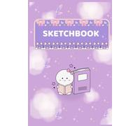 Sketchbook: Cute Sketchbook for Kids: 120 Pages of Large Drawing Paper with Fun Decorated Borders on Every Page (6 x 9 Inches)