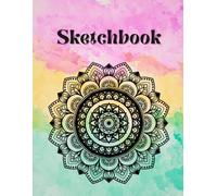 Sketchbook: Drawing, Doodling, Painting & Creative Practice Notebook | 120 Pages, Large 8.5 x 11 Aesthetic Mandala Cover: Blank Sketch Book for Teens & Students
