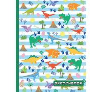 Sketchbook for Boys: Dinosaurs Sketch Book for Kids - Blank Pages for Sketching, Drawing, Writing, and Doodling - Large 8.5 x 11 Drawing Pad - Gift Idea for Young Artists