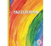 Sketchbook for Drawing, Doodling & Sketching - 120 Blank Pages (60 Sheets), Acid-Free Paper - For Kids, Adults & Seniors - by Happy Ink (PaperMuse Series-Rainbow Dreams)