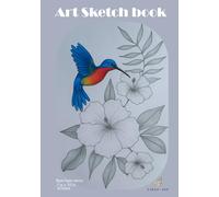 Sketchbook "Hummingbird" for Students, Artists, Creatives; Midsize 7 x 10 in, 120Pages, Blank Paper interior: Perfect for Sketching, Drawing, Writing ... great aesthetic gift for family and friends