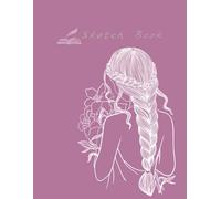 Sketchbook in violet : A Large Blank Paper Pad for Drawing, Doodling, Painting, and Writing: A blank page notebook for recording creative ideas.