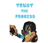 Sketchbook TRUST THE PROCESS: Minimalist Sketchbook for Creative Expression | 100 Blank Pages | Large Drawing Journal