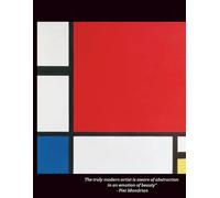 Sketchbook - Unlined ,dry media,100 Pages | Cover Art: Piet Mondrian "Composition II in Red, Blue, and Yellow": Great for artists, designers, students, and fans of modern art