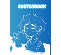 Sketchbooks for kids 8.5x11 inches: Hard cover sketch book for drawings and painting, 75 sheets of white papers, perfect for school kids age 9-12 teens, cute design, vibrant colors