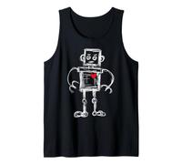 Sketched Robot with Heart & Feelings Robotics Camiseta sin Mangas