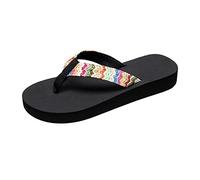 Sketchers Moda Mujer Playa resbalón en Casual Punta Abierta cuñas Antideslizantes Transpirables Chanclas Zapatillas Zapatos Sandalias Planas