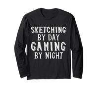 Sketching by Day Gaming by Night Digital Artist Gamer Art Manga Larga