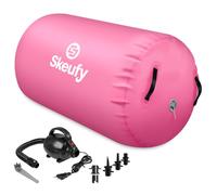 Skeufy Air Matte Track, alfombrilla de gimnasia inflable para yoga con bomba de aire eléctrica, airroll air roll para gimnasia, alfombrilla de gimnasia, alfombrilla deportiva para casa y exterior