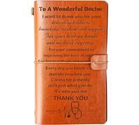 Skexiod Regalos únicos de doctor para hombres y mujeres - Diario de cuero rellenable de 140 páginas para un doctor maravilloso, regalos para él/ella, Navidad, Día de Acción de Gracias, cumpleaños