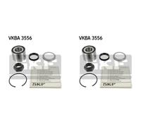 SKF 2x Cubo Kit Cojinete de Rueda Trasero para Peugeot 206 Sedán 206 + Citroën