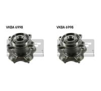 SKF 2x Eje de Rueda Juego de Cojinetes Trasero para Nissan Qashqai + 2 I X-Trail