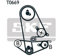 SKF Bomba de Agua + Kit Correa Distribución para Honda Prelude V BB Accord Ce