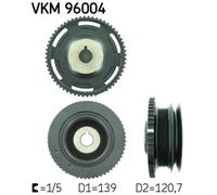 SKF Polea De Cigüeñal Compatible Para Daewoo Lanos KLAT 1.5 1.3