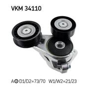 SKF VKM 34110 Tensor De Correa Poly-V Izquierdo Para Ford Focus C-Max Focus II