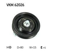 SKF Polea tensora, correa auxiliar servicios para NISSAN: Patrol, Navara, Pathfinder (Ref: VKM 62026)