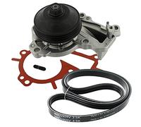 SKF Wasserpumpe + Keilrippenriemensatz VKMC33327
