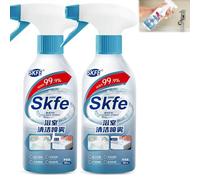Skfe Bath Cleaner Spray, Skfe Stubborn Stains Cleaner, Skfe Bathroom Cleaning Spray, Powerful Bathroom Cleaning Spray for Toilet, Bath, Shower (2 pcs)