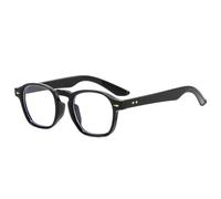 SKFGNX Gafas de sol cuadradas poligonales de moda para mujer, lentes transparentes tipo océano, gafas de sol punk con remaches de tendencia para hombre, negras transparentes, 1