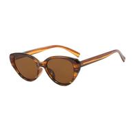 SKFGNX Gafas de sol estilo ojo de gato para mujer, estilo retro, con degradado, UV400, para hombre, color té verde, a rayas, 1