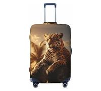 SKGOHLH - Funda de equipaje lavable The Leopard Lost - Funda de protección de equipaje de moda, adecuada para cajas de entre 18 y 32 pulgadas, Black, M