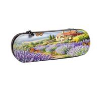 SKGOHLH Romantic Lavender Manor - Estuche de piel con múltiples ranuras para guardar bolígrafos