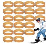 Ski Brake Retainer Bands - 20X Elastic Ski Straps | Snowboard Binding Straps ,Winter Outdoor Sports Skis Accessories, Rubber Brake Holders For Waxing Tuning Transport, Universal Fit ,Skis ,Snowboard