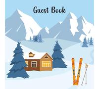 Ski Cabin Guest Book | Winter Vacation Home & Mountain Retreat Guest Sign-In Book | Mountain Lodge Guest Book | Airbnb Ski House Guest Book