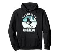 Ski Dad como un padre normal sólo forma más fresco - Skiing Daddy Sudadera con Capucha