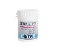 Ski-Go C105 - Cera de esquí en polvo de +1 a -15 °C, 30 g