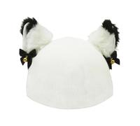 Ski Helmet - Cat Ear Wrap, Bells Helmet Accessory, Elastic Washable Helmets Cover | Decorative Ski Headgear Protection, Snowboard Skate Style Use, Lightweight Breathable 3D Fashion Party Cosplay
