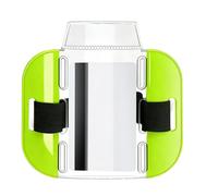 Ski Lift Ticket Holder, Waterproof Strap Sleeve, Clear Arm Badge with Buckle, Elastic Secure Pass Carrier, Winter Sports Gear Accessory, Outdoor Skiing Mountaineering Rafting Usage