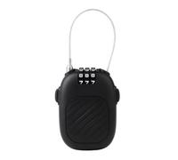Ski Lock, Portable Retractable Stroller Locks, Black Backpack Safety Locker, Combination Padlock for Snowboard, Luggage, Stroller, Travel Gear, Outdoor Security Device, Anti-Theft Protection, 7.1x5cm